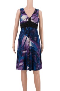 Floral printed party sleeveless summer dress