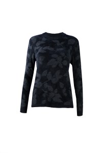 Floral knitted woman jumper