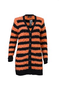 Woman Stripped sprinkle Cardigan 