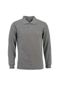 Men long sleeve polo shirt