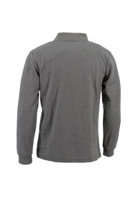 Men long sleeve polo shirt