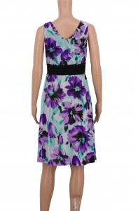 Floral printed party sleeveless summer dress