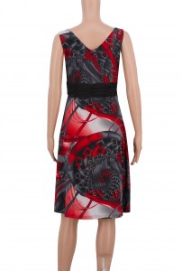Floral printed party sleeveless summer dress