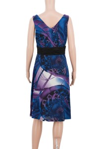 Floral printed party sleeveless summer dress