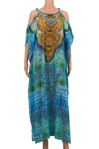 Floral printed maxi summer dress