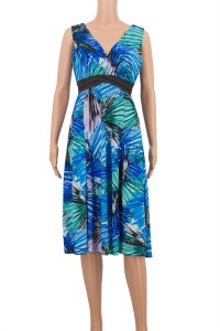 Floral Printed Party Dress with lining
